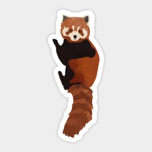 Watercolor Red Panda Sticker